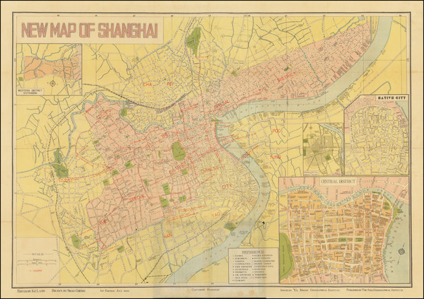 12-China Map By Ya Kwang Geographical Institute