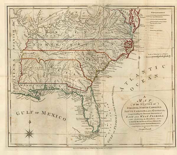 98-Mid-Atlantic, South, Southeast and Midwest Map By Joseph Purcell