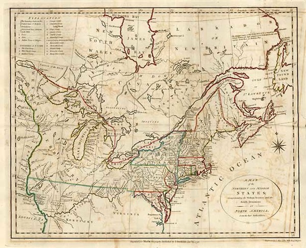 46-United States, Midwest and Canada Map By Joseph Purcell