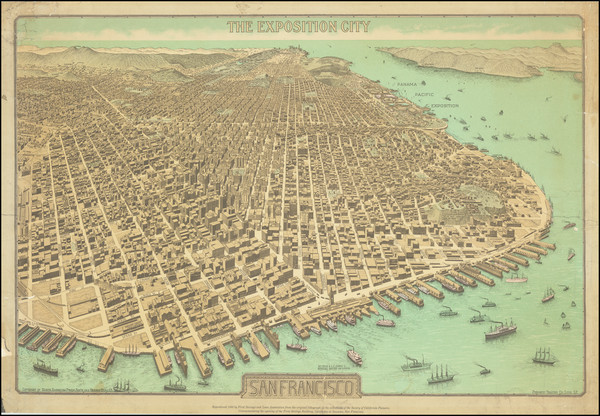 3-San Francisco & Bay Area Map By North American Press Assn.