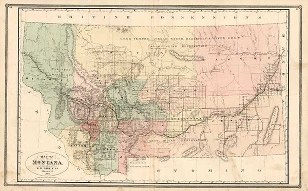 64-Plains and Rocky Mountains Map By H.R. Page