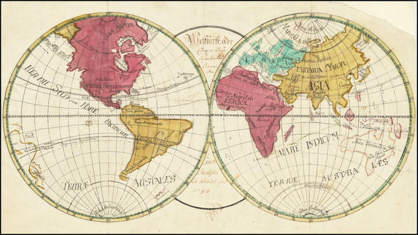 65-World Map By Joan. Baptista Schmid