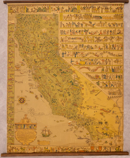 44-Pictorial Maps and California Map By Jo Mora