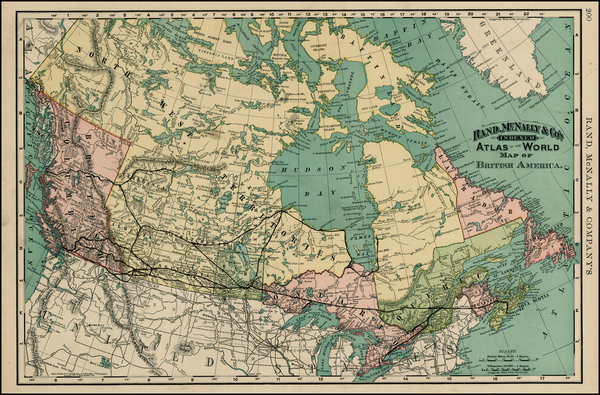 86-Canada Map By Rand McNally & Company