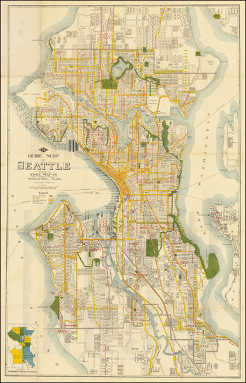 36-Washington Map By Kroll Map Company