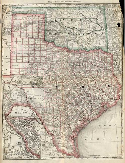 45-Texas and Plains Map By Rand McNally & Company