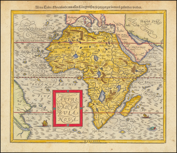 63-Africa Map By Sebastian Munster