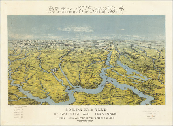 36-Kentucky and Tennessee Map By John Bachmann