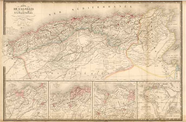 36-Africa and North Africa Map By J. Andriveau-Goujon