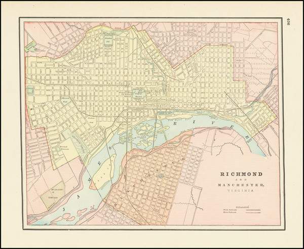 83-Virginia Map By George F. Cram