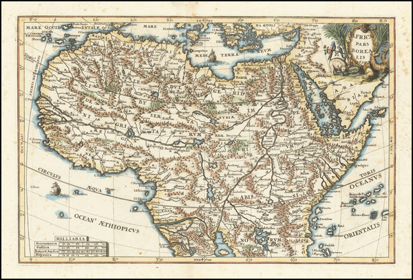 53-Africa, North Africa and West Africa Map By Heinrich Scherer