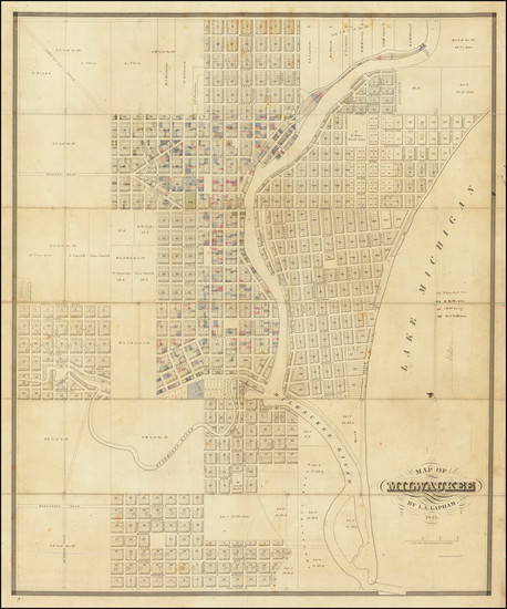 66-Wisconsin Map By Increase Lapham