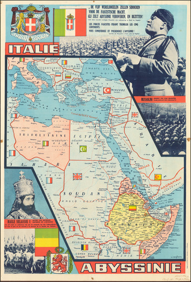 23-Arabian Peninsula, Egypt and North Africa Map By Willem Seghers