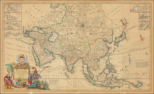 40-Asia and Oceania Map By Herman Moll