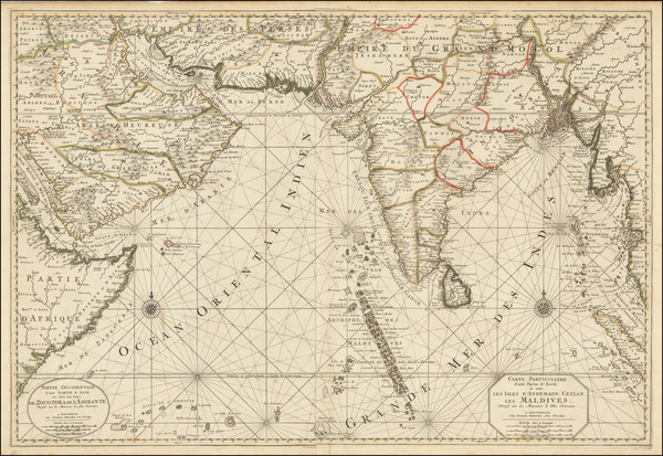 20-Indian Ocean, India and Middle East Map By Pierre Mortier