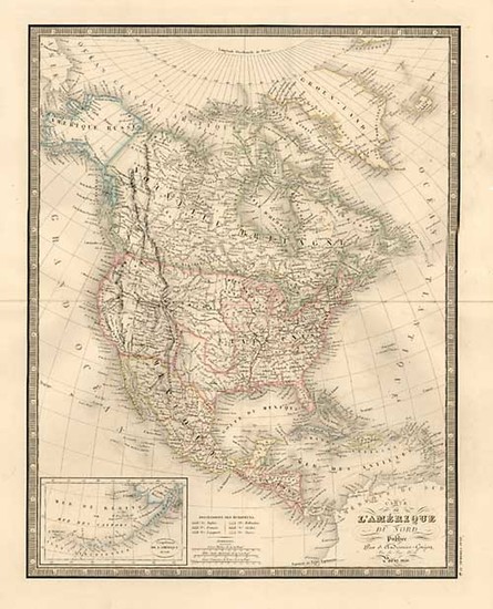66-North America Map By J. Andriveau-Goujon