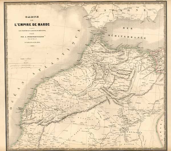 88-Africa and North Africa Map By J. Andriveau-Goujon