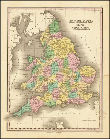 74-England Map By Anthony Finley