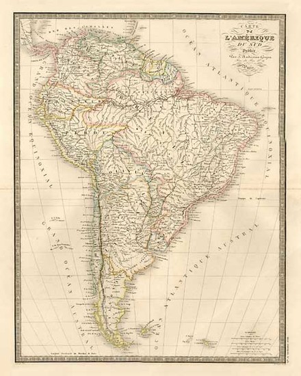 81-South America Map By J. Andriveau-Goujon