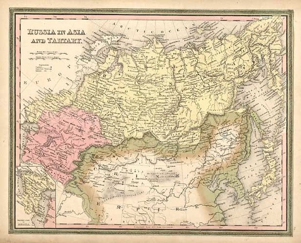 69-Europe, Russia, Asia, Central Asia & Caucasus and Russia in Asia Map By Henry Schenk Tanner