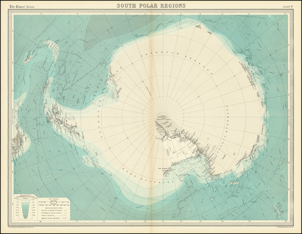 22-Polar Maps Map By John Bartholomew / Times Atlas