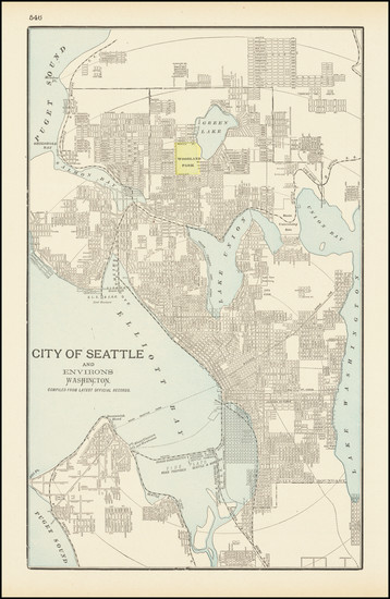 51-Washington Map By George F. Cram