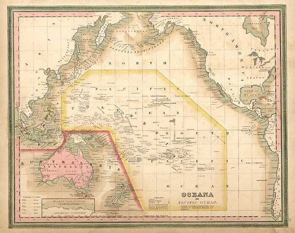 80-World, Australia & Oceania, Pacific, Australia, Oceania and Other Pacific Islands Map By He