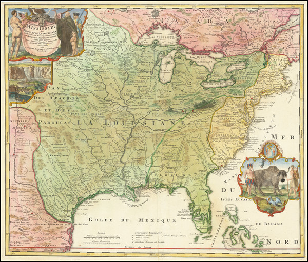 29-United States, South, Southeast, Texas, Midwest, Plains and Southwest Map By Johann Baptist Hom