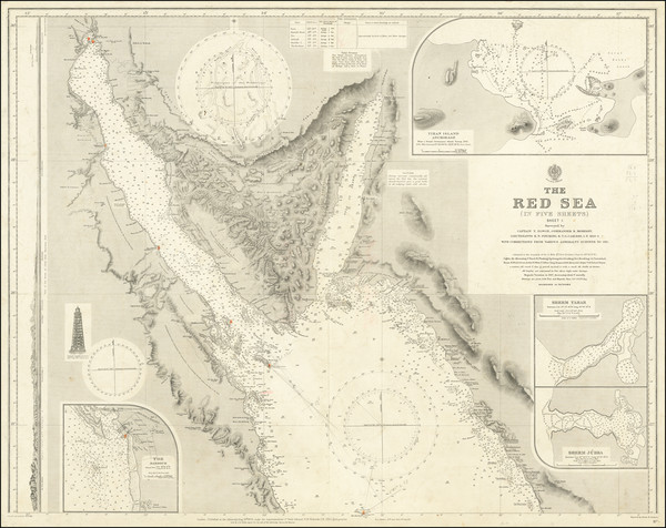 53-Middle East, Arabian Peninsula and Egypt Map By British Admiralty