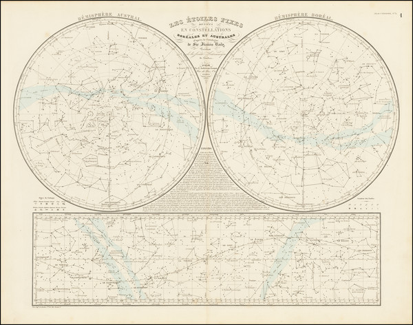 50-Celestial Maps Map By J. Andriveau-Goujon