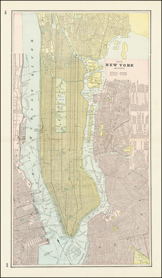 71-New York City Map By George F. Cram