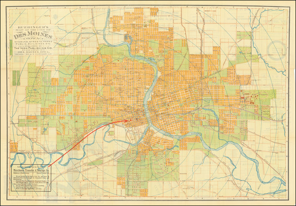 29-Iowa Map By Melchior Huebinger