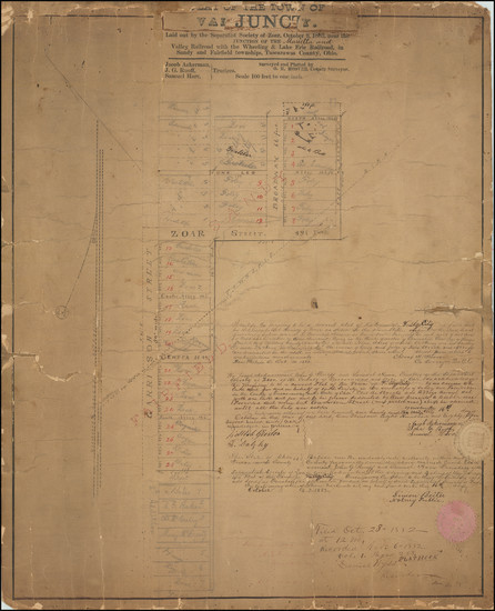 6-Ohio Map By Oliver H. Hoover