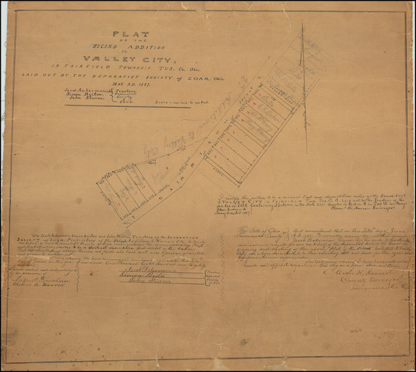 39-Ohio Map By Oliver H. Hoover