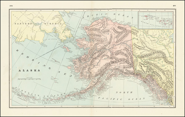 27-Alaska Map By George F. Cram