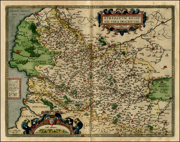 46-France Map By Abraham Ortelius