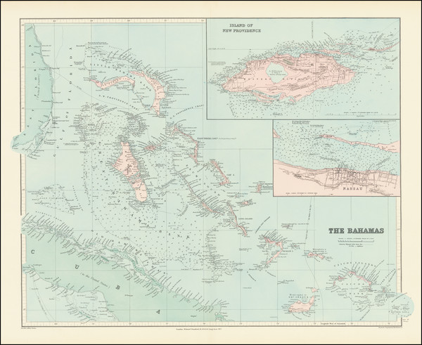 38-Bahamas Map By Edward Stanford