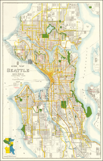 50-Washington Map By Kroll Map Company