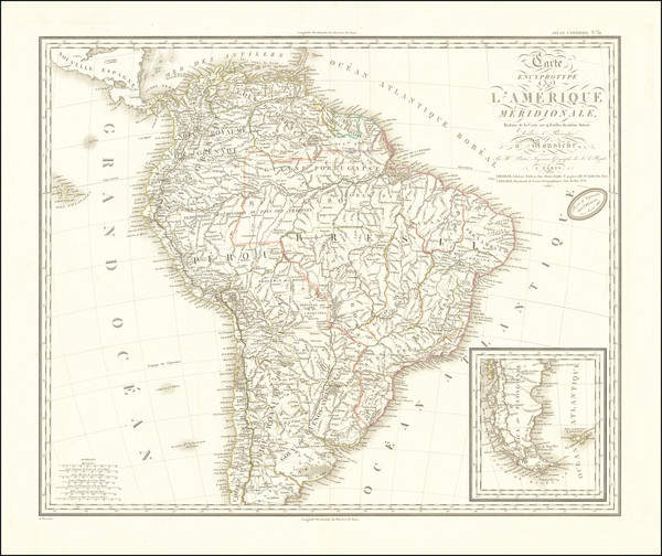 61-South America Map By Adrien-Hubert Brué