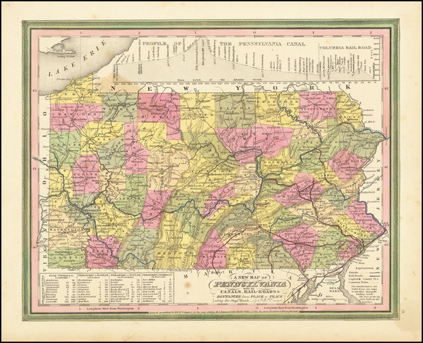 67-Pennsylvania Map By Henry Schenk Tanner