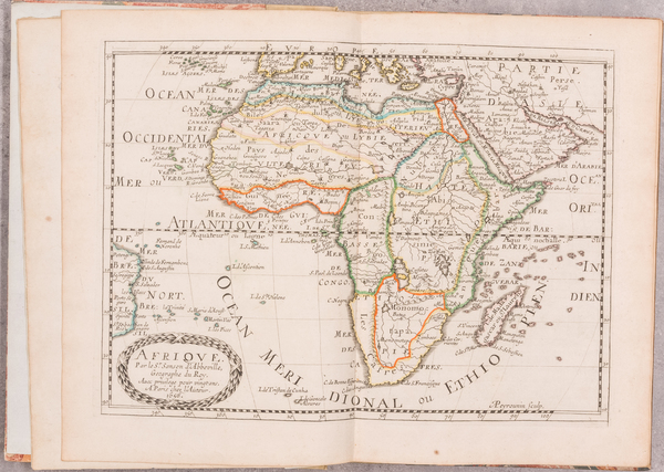 45-Africa and Atlases Map By Nicolas Sanson