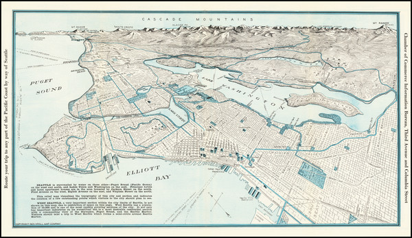 18-Washington and Pictorial Maps Map By Kroll Map Company