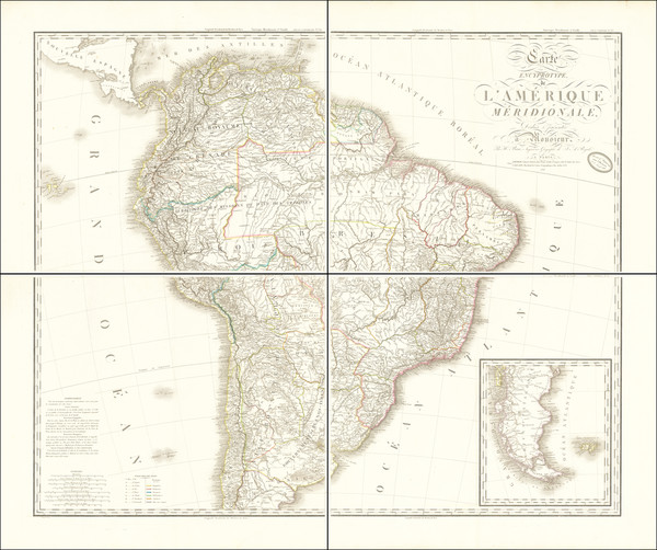 78-South America Map By Adrien-Hubert Brué