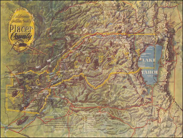 61-Pictorial Maps and California Map By George Mathis