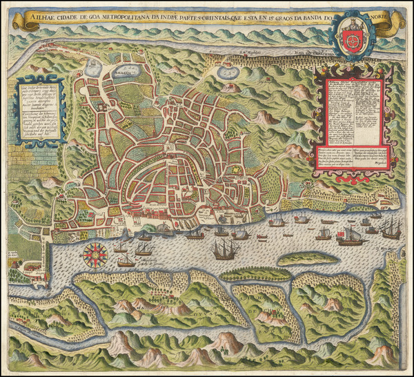 9-India and Other Islands Map By Theodor De Bry