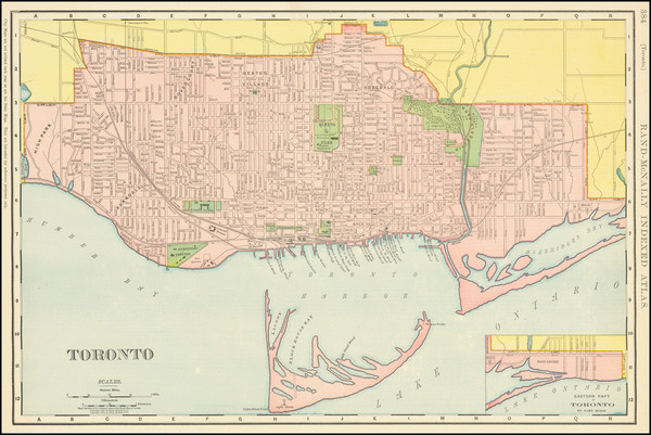 2-Eastern Canada Map By Rand McNally & Company