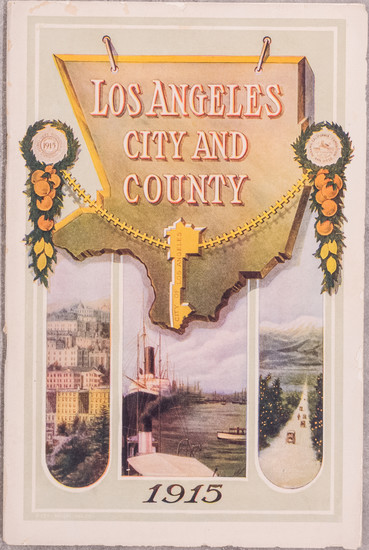 88-Los Angeles and Rare Books Map By Harry Ellington Brook