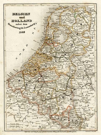 81-Europe and Netherlands Map By Joseph Meyer