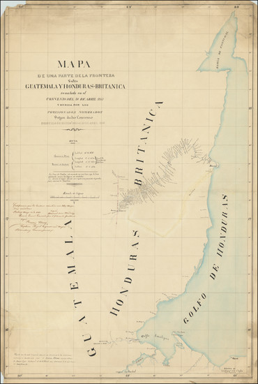 99-Central America Map By V.G. Clayton / Baron Brun