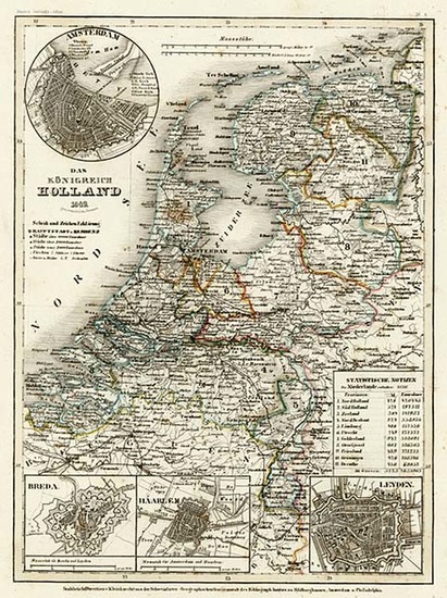 66-Europe and Netherlands Map By Joseph Meyer
